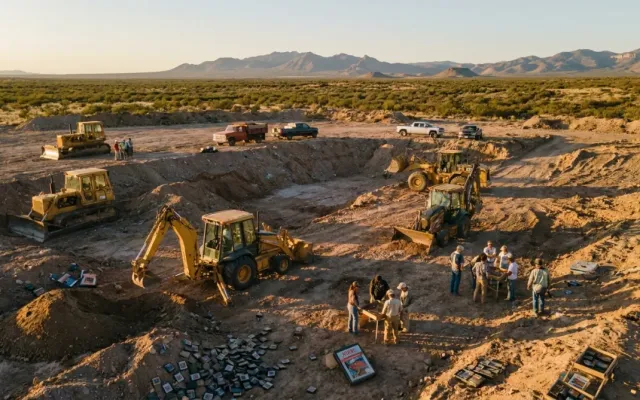 Cartuchos de videogame vintage da Atari descobertos durante escavação no aterro de Alamogordo