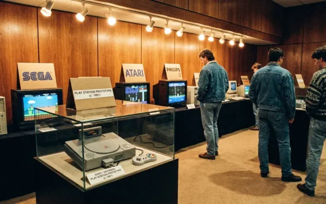 Protótipo original do console híbrido fruto da parceria entre Sony e Nintendo no início dos anos 1990.